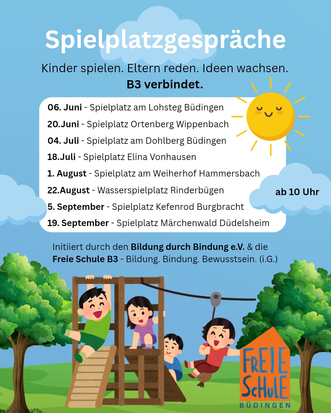 Spielplatzgespräche der Freien Schule B3